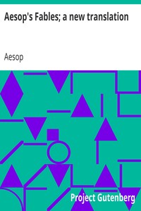 Cover of Aesop's Fables; a new translation