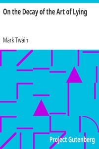 Cover of On the Decay of the Art of Lying