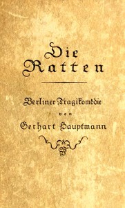 Cover of Die Ratten: Berliner Tragikomödie