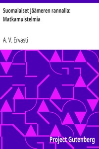 Cover of Suomalaiset Jäämeren rannalla: Matkamuistelmia