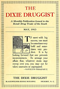 Cover of The Dixie Druggist, May, 1913