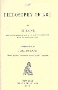 Cover of The Philosophy of Art