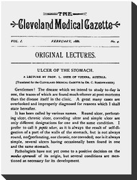 Cover of The Cleveland Medical Gazette, Vol. 1, No. 4, February 1886