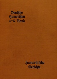 Cover of Deutsche Humoristen, 4. und 5. Band (von 8)