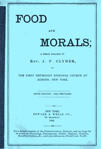 Cover of Food and Morals