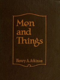 Cover of Men and Things