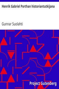 Henrik Gabriel Porthan historiantutkijana