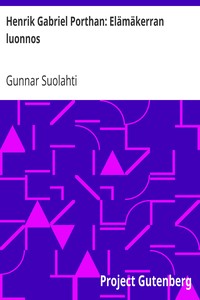 Cover of Henrik Gabriel Porthan: Elämäkerran luonnos