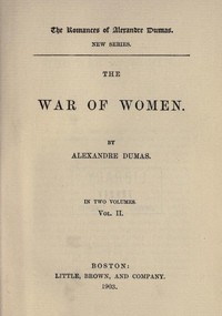 Cover of The War of Women, Volume 2