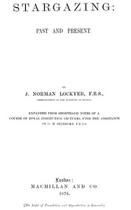 Cover of Stargazing: Past and Present