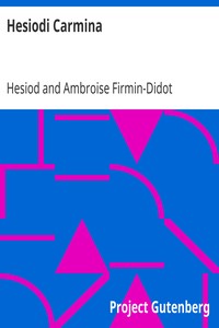 Cover of Hesiodi Carmina