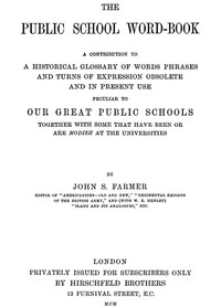 Cover of The Public School Word-book