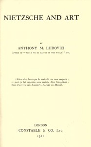 Cover of Nietzsche and Art