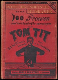 Cover of Natuurkunde in de Huiskamer: ongeveer 100 proeven met huishoudelijke voorwerpen.