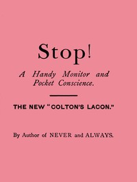Cover of Stop! A Handy Monitor, Pocket Conscience and Portable Guardian against the World, the Flesh and the Devil