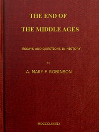 Cover of The End of the Middle Ages: Essays and Questions in History