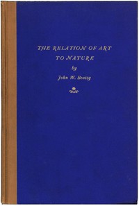 Cover of The Relation of Art to Nature