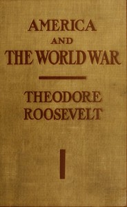 Cover of America and the World War