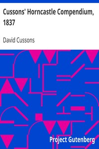 Cover of Cussons' Horncastle Compendium, 1837