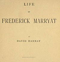 Cover of Life of Frederick Marryat