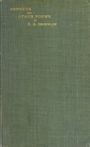 Cover of Orpheus and Other Poems
