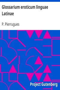 Cover of Glossarium eroticum linguae Latinae