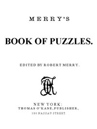 Cover of Merry's Book of Puzzles