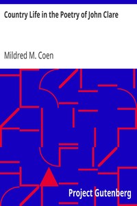 Cover of Country Life in the Poetry of John Clare