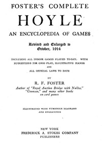 Cover of Foster's Complete Hoyle: An Encyclopedia of Games