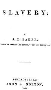 Cover of Slavery