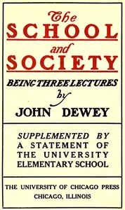 Cover of The School and Society
