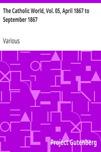 Cover of The Catholic World, Vol. 05, April 1867 to September 1867