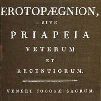 Cover of Erotopægnion, sive Priapeia Veterum et Recentiorum