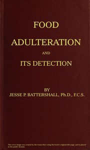 Cover of Food Adulteration and Its Detection