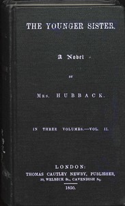 Cover of The Younger Sister: A Novel, Vol. II.