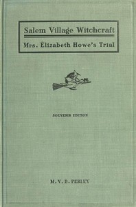 Cover of A Short History of the Salem Village Witchcraft Trials