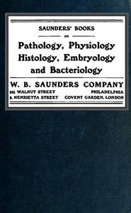 Cover of Saunders' Books on Pathology, Physiology Histology, Embryology and Bacteriology