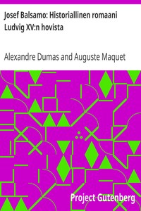 Cover of Josef Balsamo: Historiallinen romaani Ludvig XV:n hovista