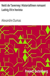 Cover of Neiti de Taverney: Historiallinen romaani Ludvig XV:n hovista