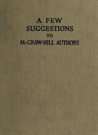Cover of A Few Suggestions to McGraw-Hill Authors.
