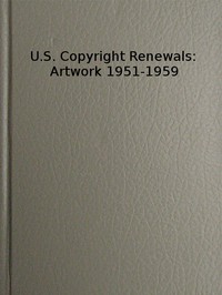 Cover of U.S. Copyright Renewals: Artwork 1951-1959