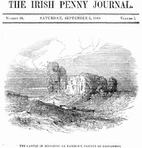 Cover of The Irish Penny Journal, Vol. 1 No. 10, September 5, 1840