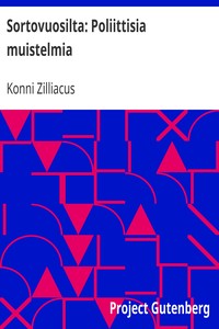 Cover of Sortovuosilta: Poliittisia muistelmia