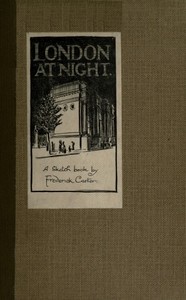 Cover of London at Night: A sketch-book