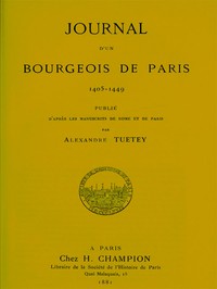 Cover of Journal d'un bourgeois de Paris, 1405-1449