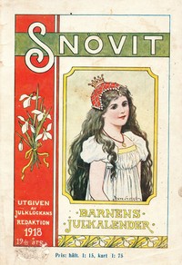 Cover of Snövit barnens julkalender 1918