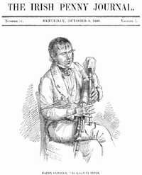 Cover of The Irish Penny Journal, Vol. 1 No. 14, October 3, 1840