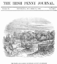 Cover of The Irish Penny Journal, Vol. 1 No. 15, October 10, 1840