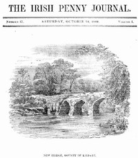 Cover of The Irish Penny Journal, Vol. 1 No. 17, October 24, 1840