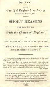 Cover of Short Reasons for Communion with the Church of England